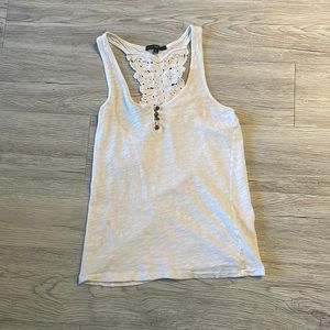White lace tank Sm Gap